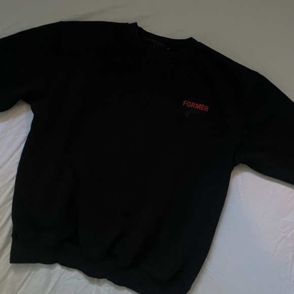 FORMER Black Crew-Neck Sweater - Picture 3 of 6
